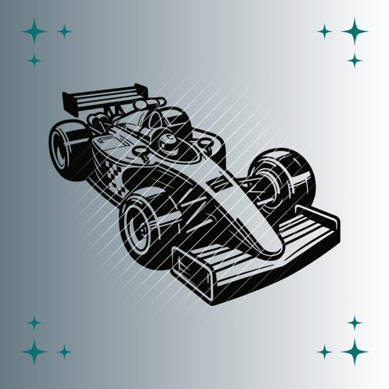 Rennauto | Plotterdatei | SVG & PNG