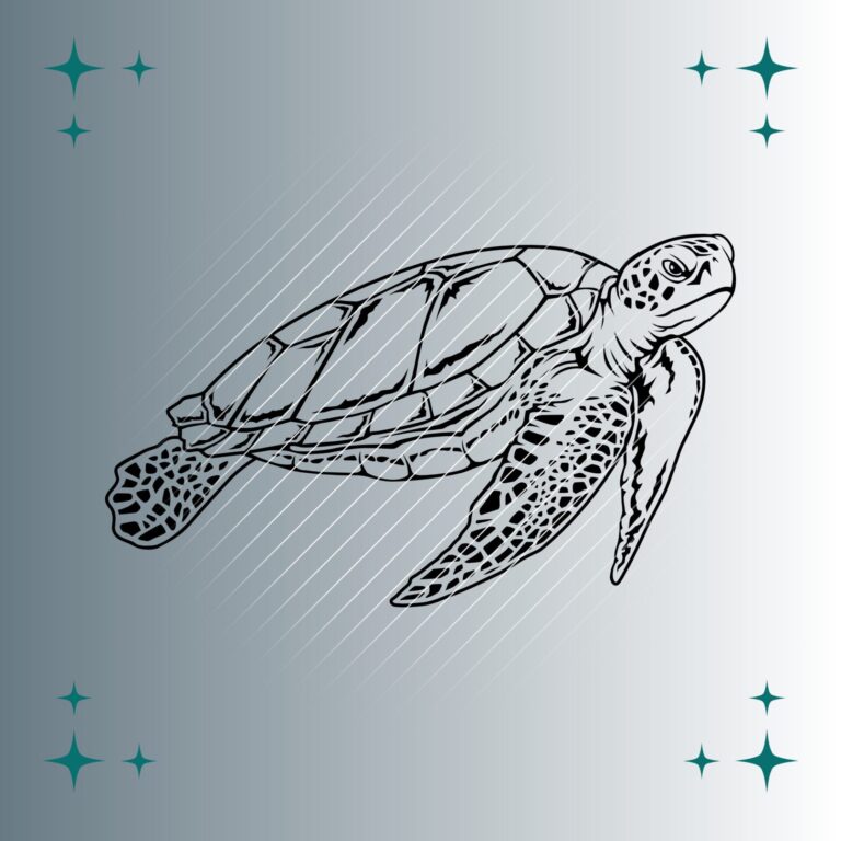 Schildkröte #2 | Plotterdatei | SVG & PNG