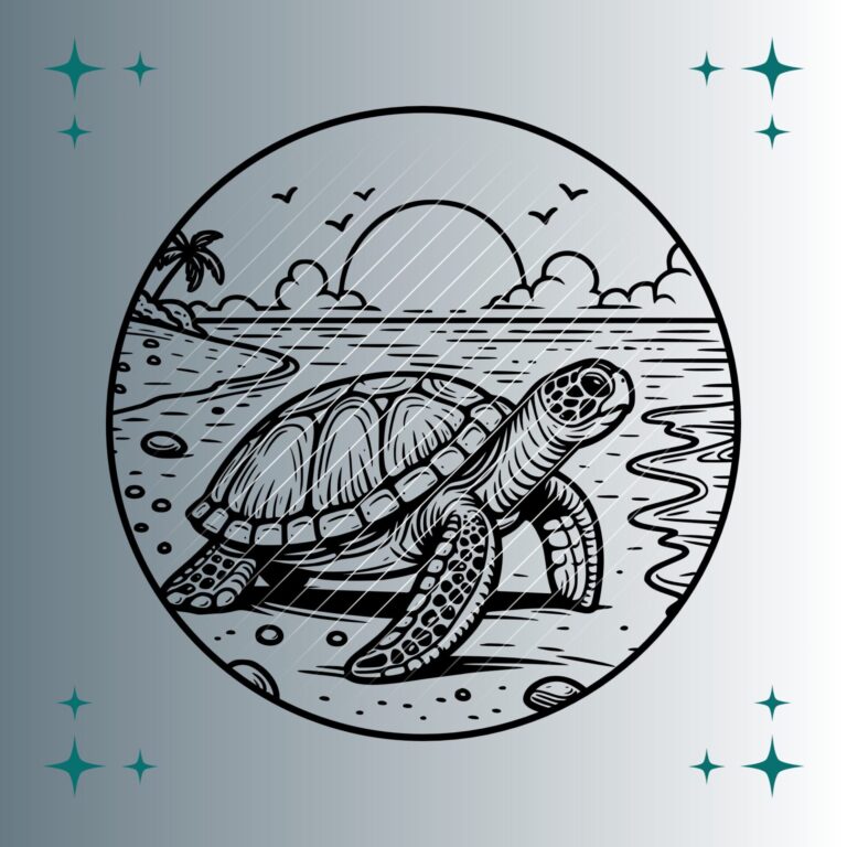 Schildkröte #3 | Plotterdatei | SVG & PNG