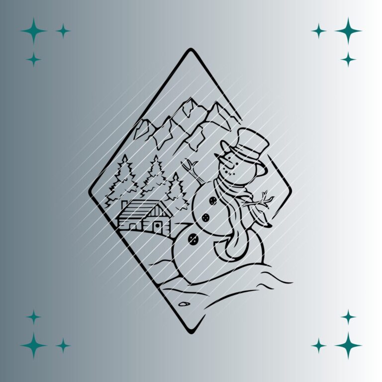 Schneemann | Plotterdatei | SVG & PNG