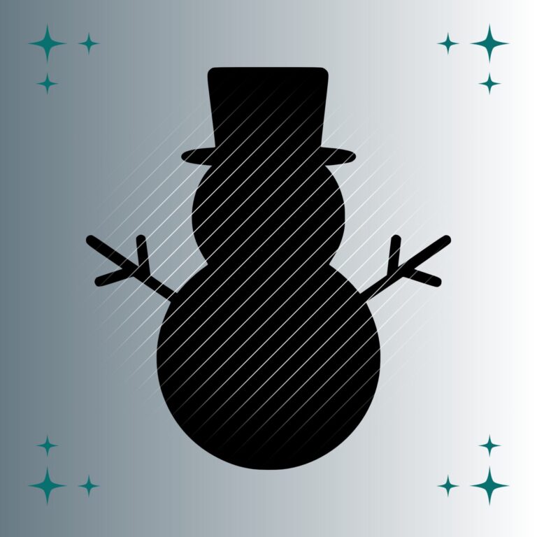 Schneemann Silhouette | Plotterdatei | SVG & PNG