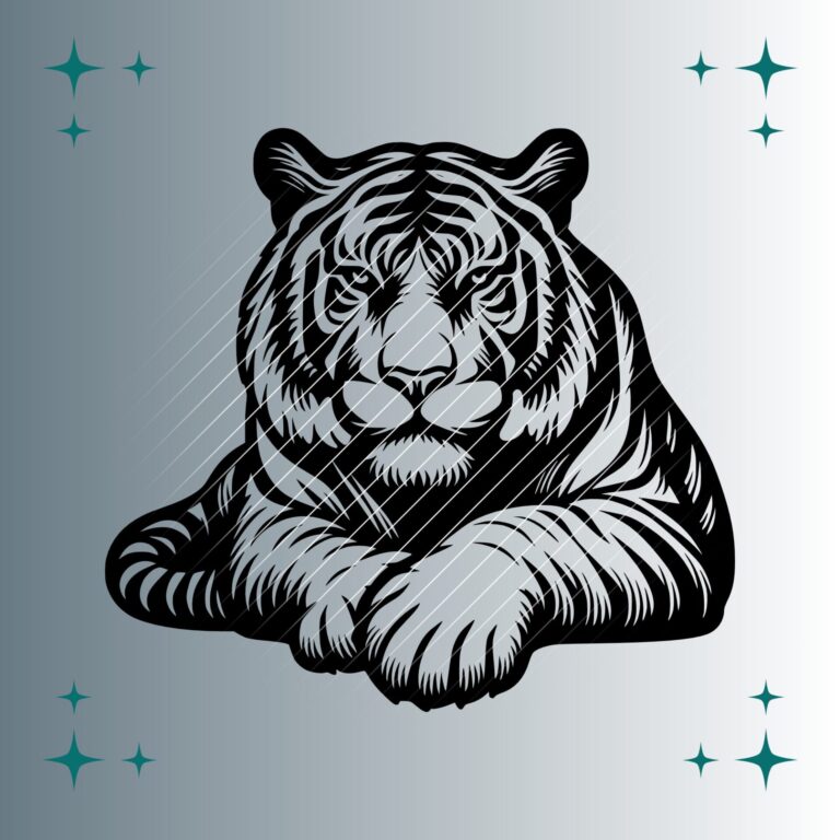 Tiger #3 | Plotterdatei | SVG & PNG