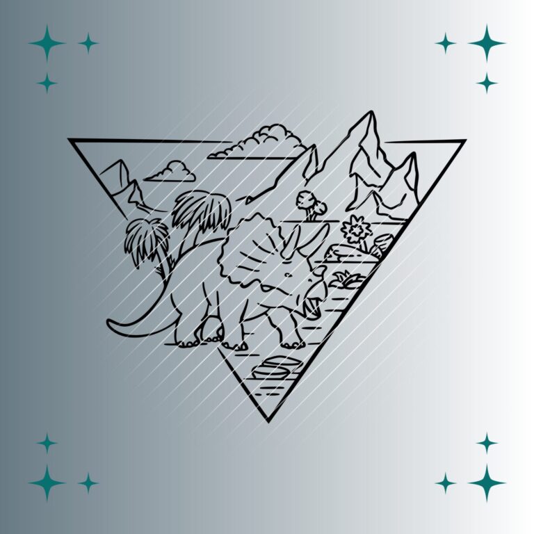 Triceraptors #2 | Plotterdatei | SVG & PNG