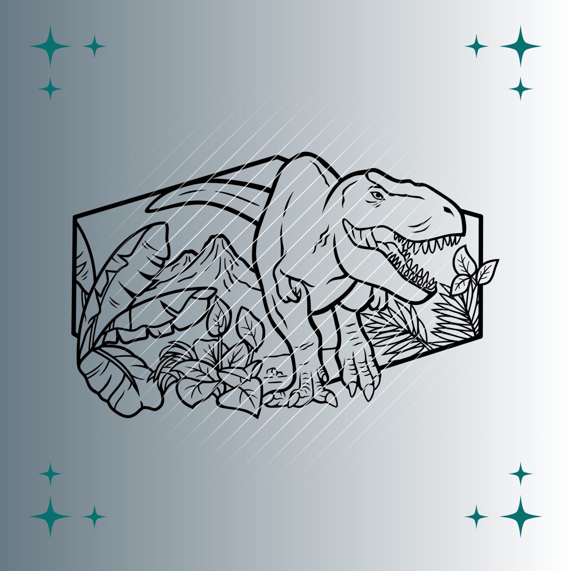 Tyrannosaurus Rex #2 | Plotterdatei | SVG & PNG