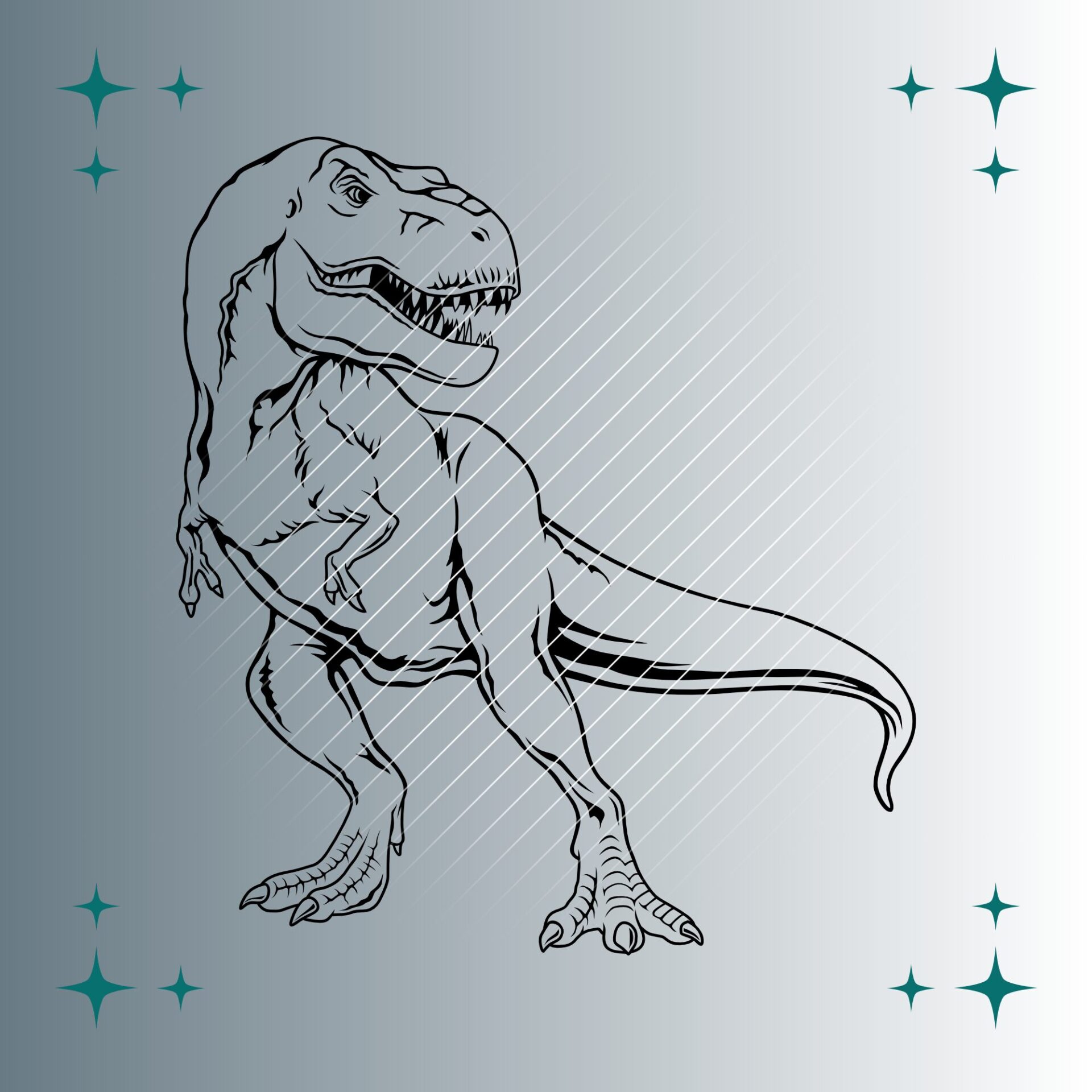 Tyrannosaurus Rex | Plotterdatei | SVG & PNG