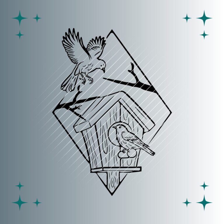 Vogelhaus | Plotterdatei | SVG & PNG