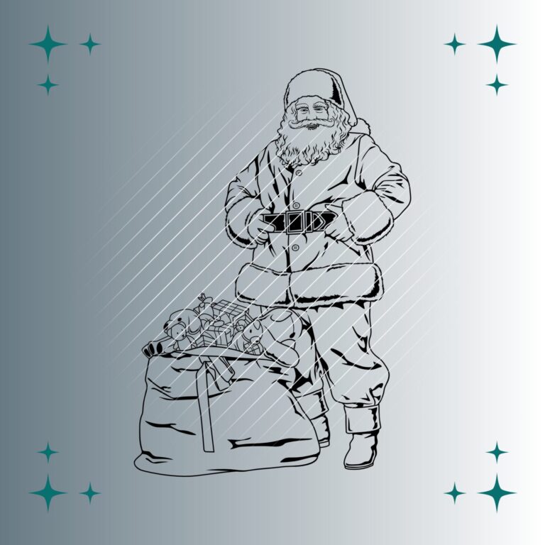 Weihnachtsmann #2 | Plotterdatei | SVG & PNG