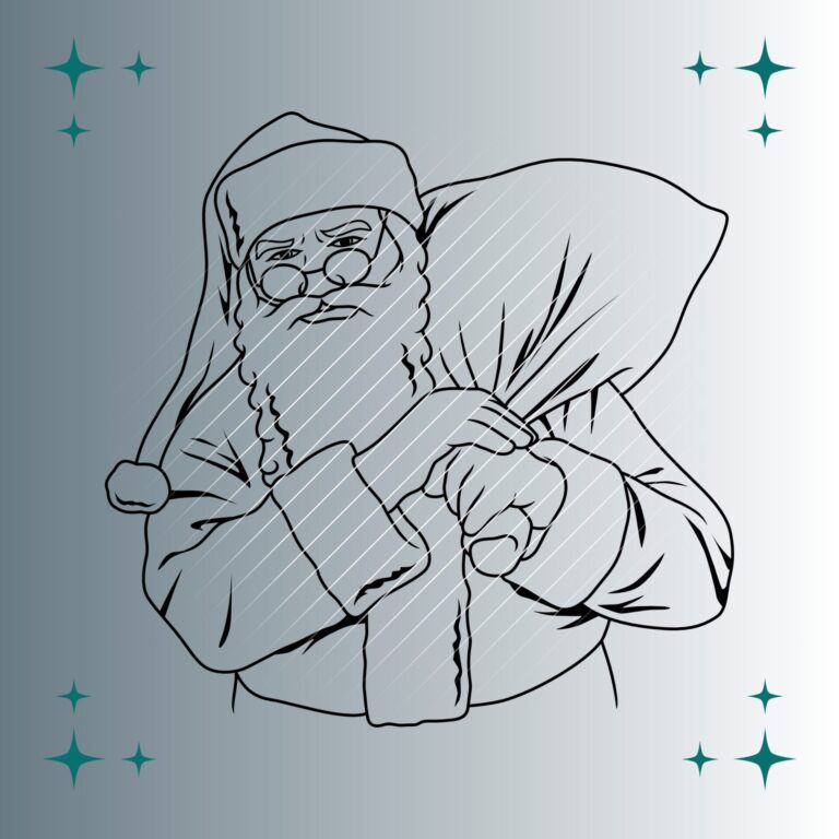 Weihnachtsmann #4 | Plotterdatei | SVG & PNG