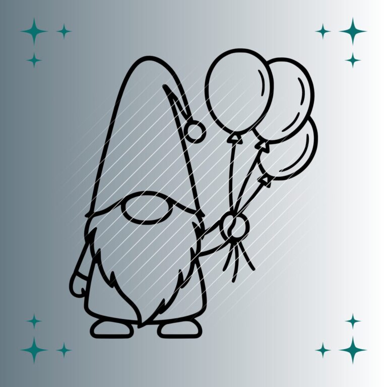 Wichtel Luftballons | Plotterdatei | SVG & PNG