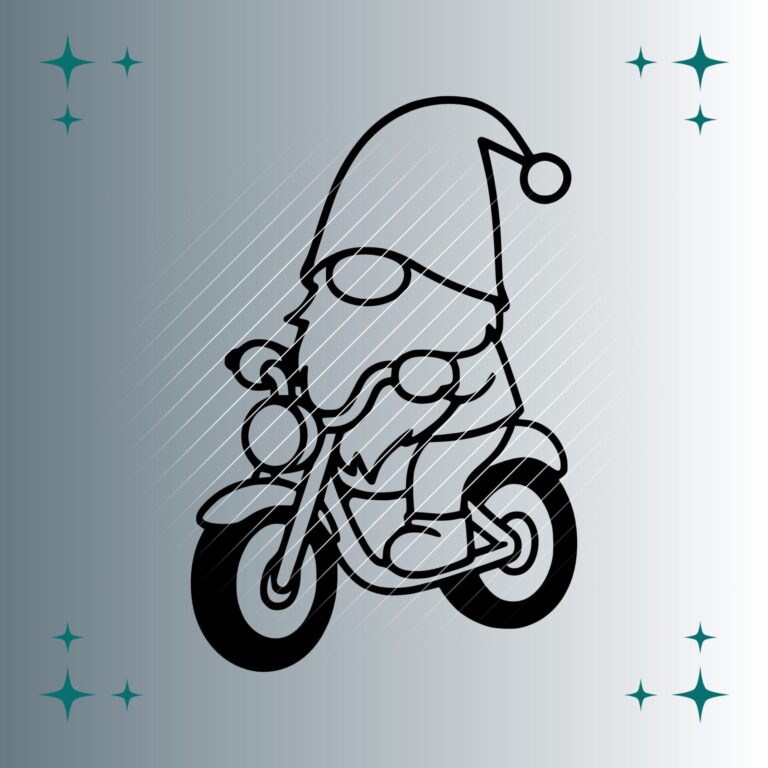 Wichtel Motorrad | Plotterdatei | SVG & PNG