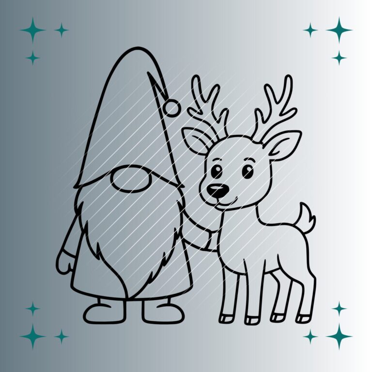 Wichtel Rentier | Plotterdatei | SVG & PNG