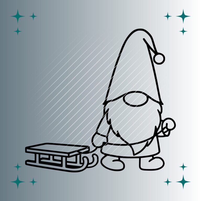 Wichtel Schlitten | Plotterdatei | SVG & PNG