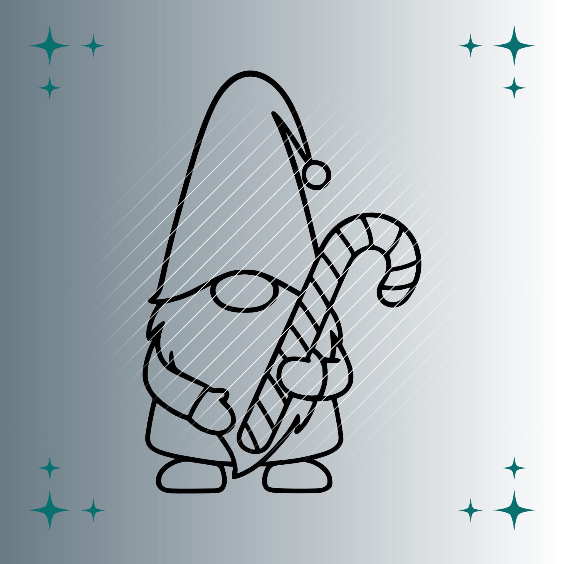 Wichtel Zuckerstange #2 | Plotterdatei | SVG & PNG