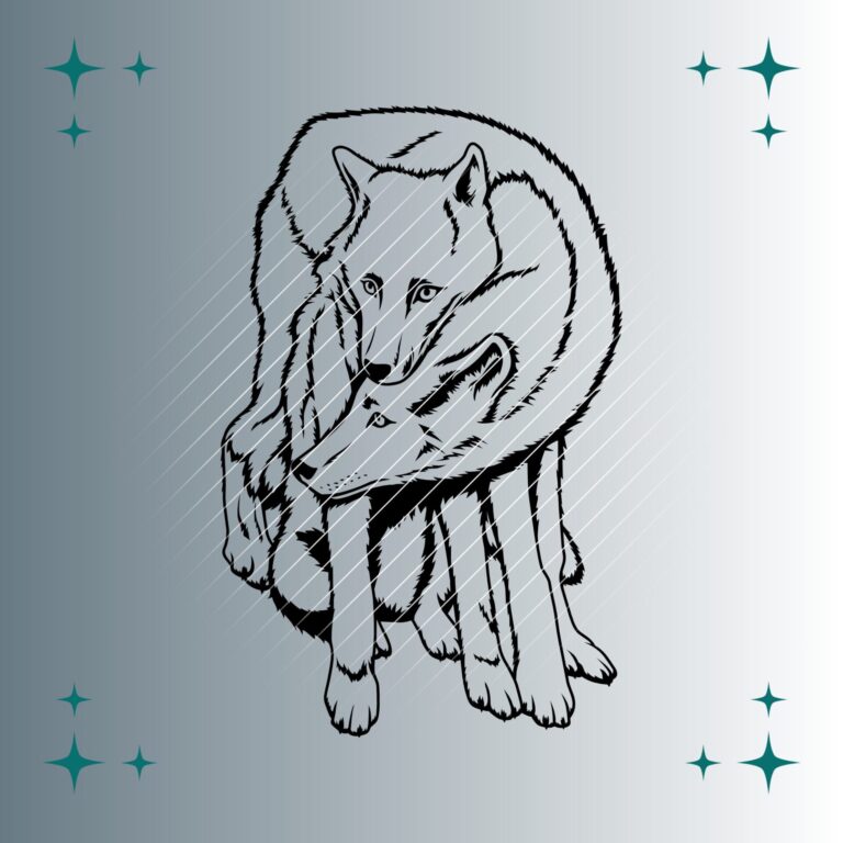 Wölfe | Plotterdatei | SVG & PNG