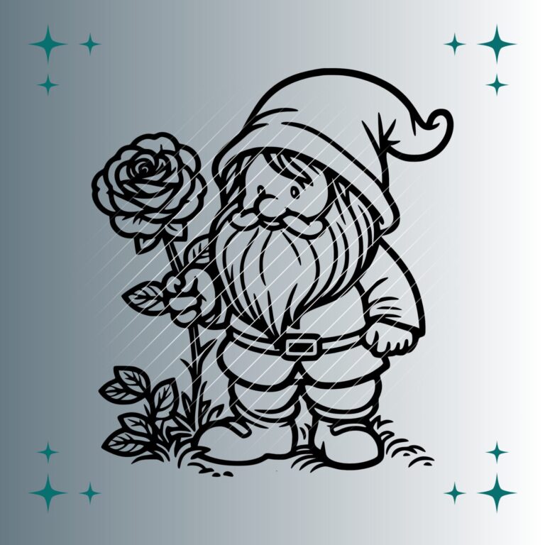 Zwerg Rose | Plotterdatei | SVG & PNG