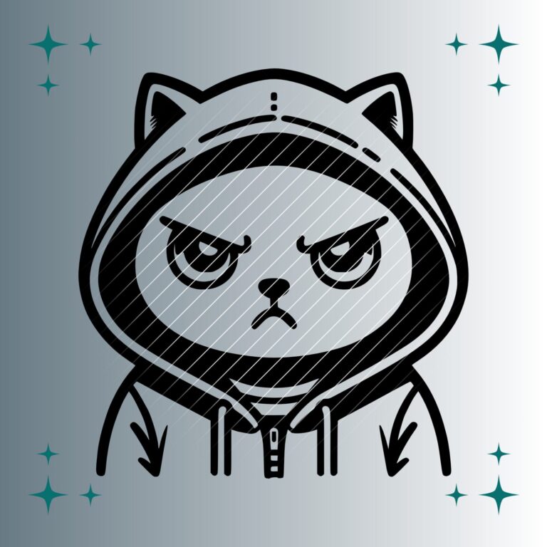 Bad Cat | Plotterdatei | SVG & PNG