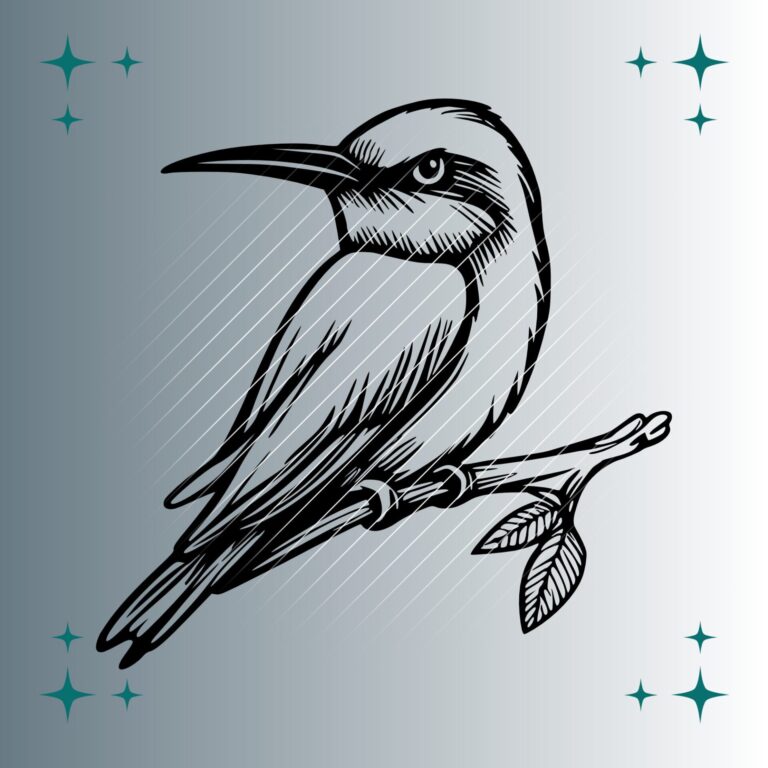 Bienenfresser Vogel #2 | Plotterdatei | SVG & PNG