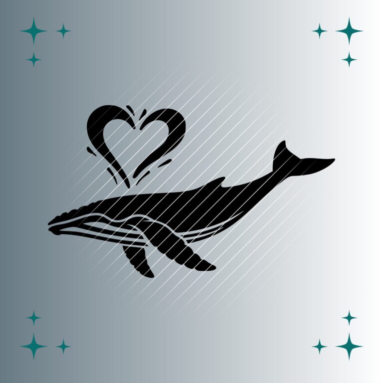 Buckelwal Herz | Plotterdatei | SVG & PNG