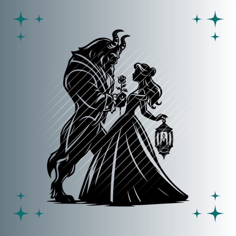 Die Schöne und das Biest | Plotterdatei | SVG & PNG