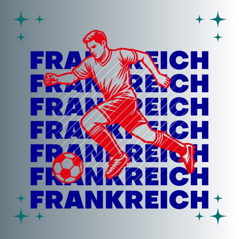 Fußballspieler Frankreich | Plotterdatei | SVG & PNG