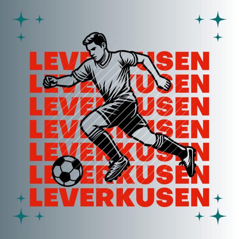 Fußballspieler Leverkusen | Plotterdatei | SVG & PNG