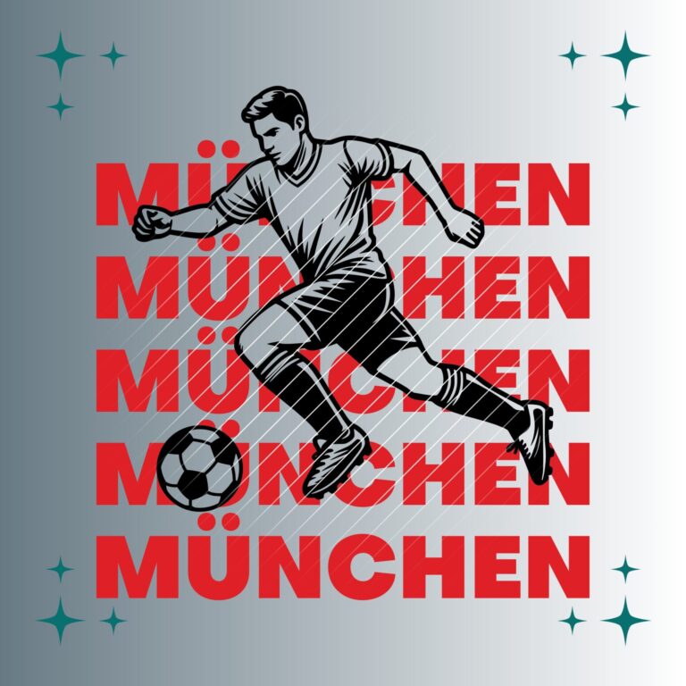 Fußballspieler München | Plotterdatei | SVG & PNG