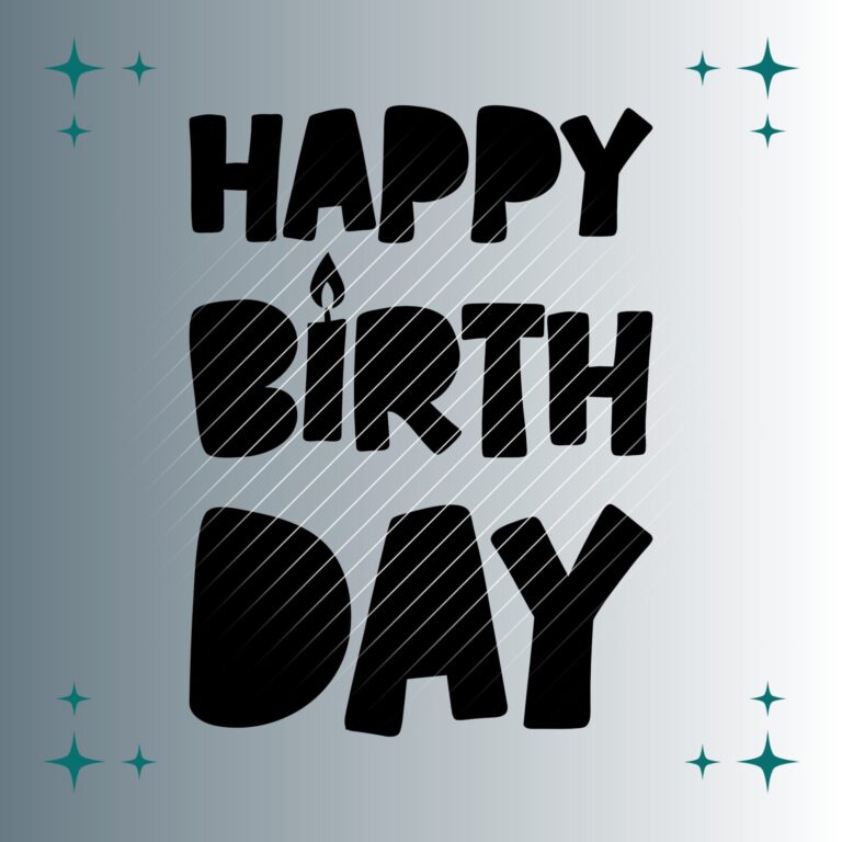 Happy Birthday Stencil | Plotterdatei | SVG & PNG