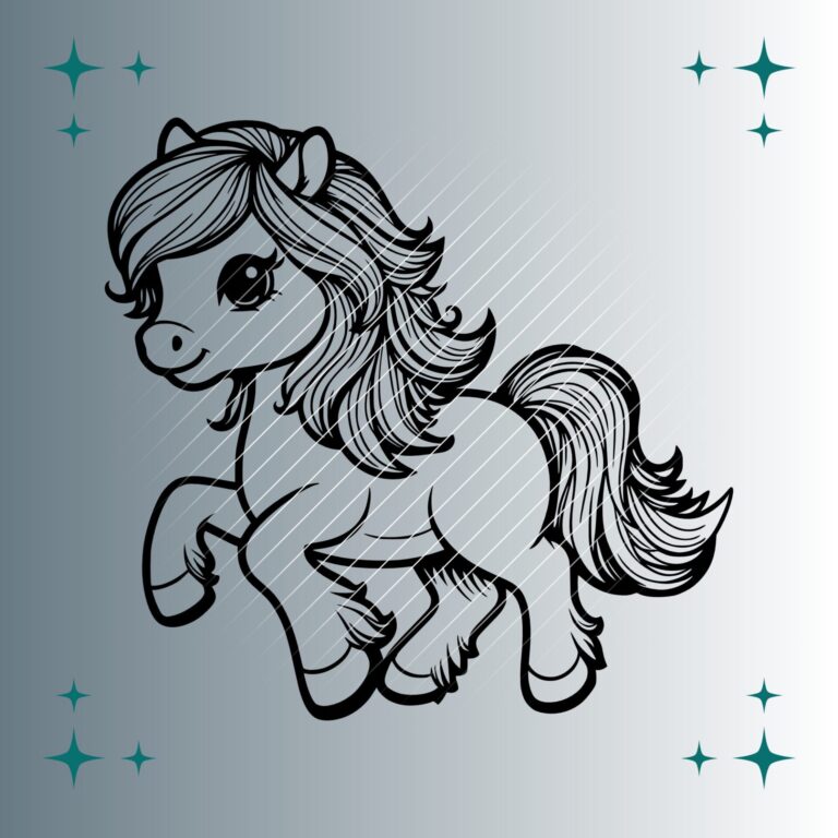 Happy Pony #3 | Plotterdatei | SVG & PNG