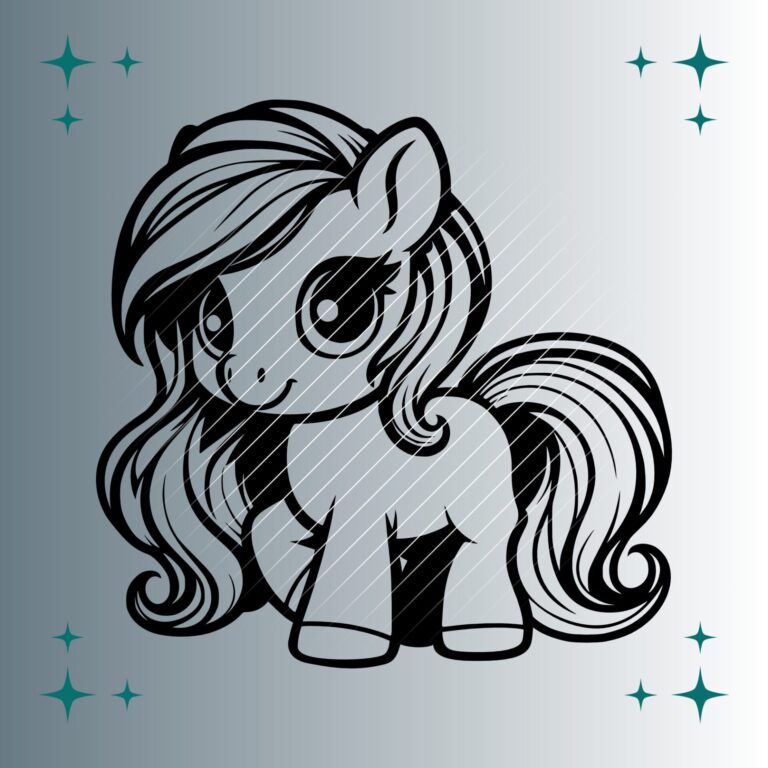 Happy Pony #2 | Plotterdatei | SVG & PNG