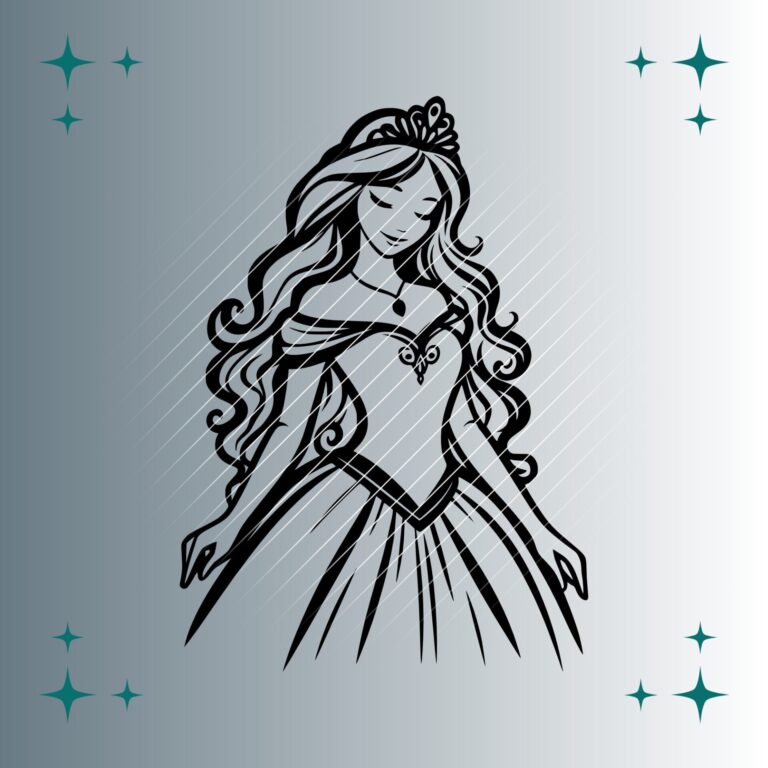 Happy Prinzessin #2 | Plotterdatei | SVG & PNG