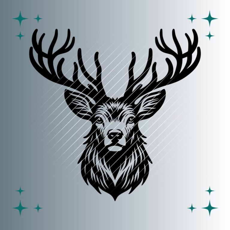 Hirsch #2 | Plotterdatei | SVG & PNG