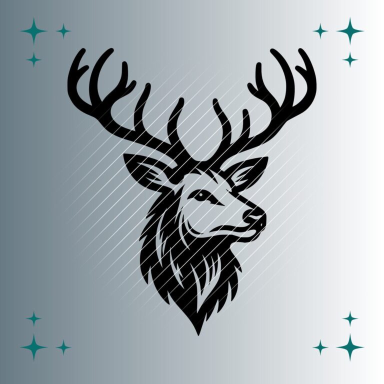 Hirsch #3 | Plotterdatei | SVG & PNG