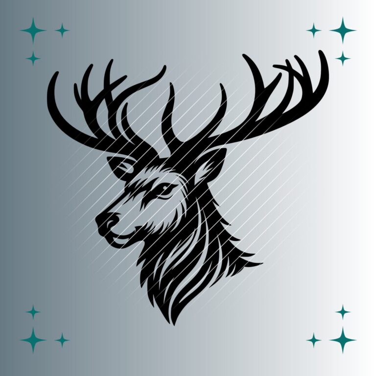 Hirsch #4 | Plotterdatei | SVG & PNG