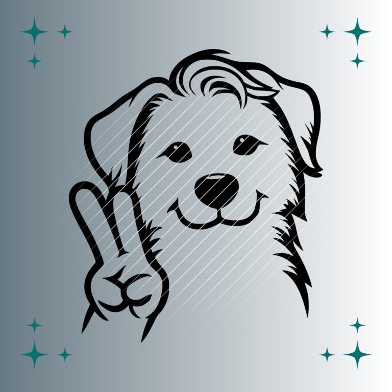 Hund Peace | Plotterdatei | SVG & PNG