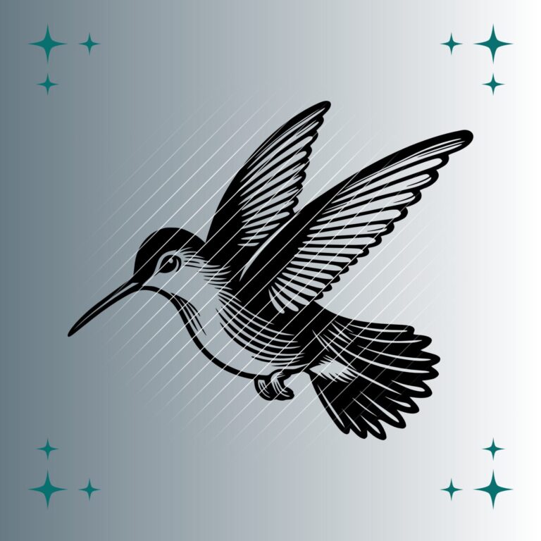 Kolibri #2 | Plotterdatei | SVG & PNG