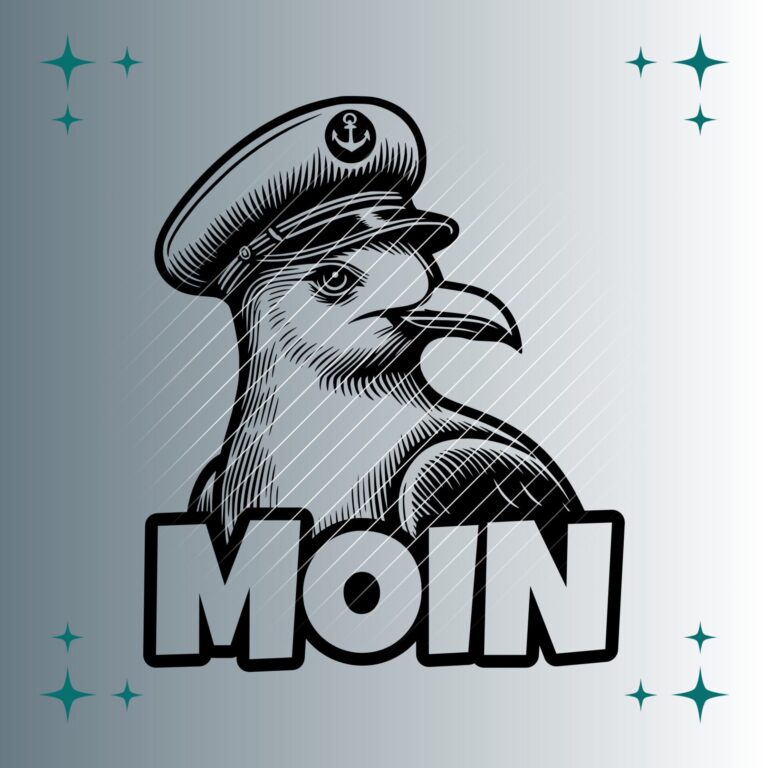Moin Seemöwe Matrosenmütze | Plotterdatei | SVG & PNG