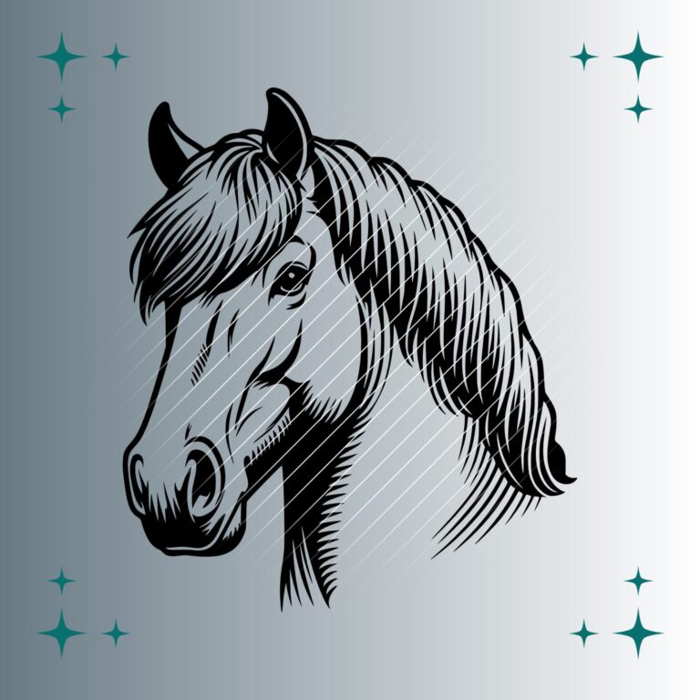 Pferd #3 | Plotterdatei | SVG & PNG