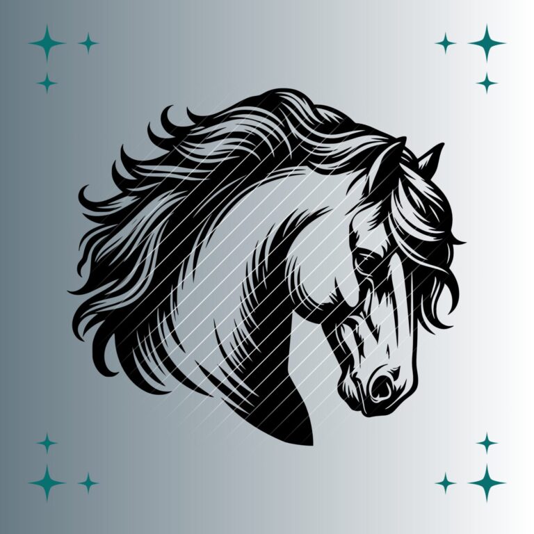 Pferd #4 | Plotterdatei | SVG & PNG