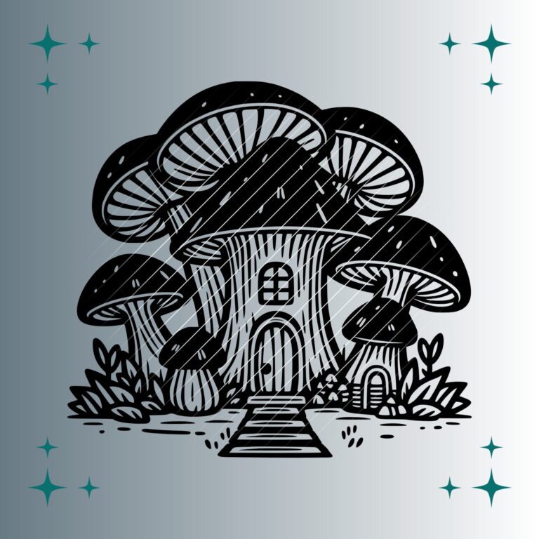 Pilzhaus | Plotterdatei | SVG & PNG