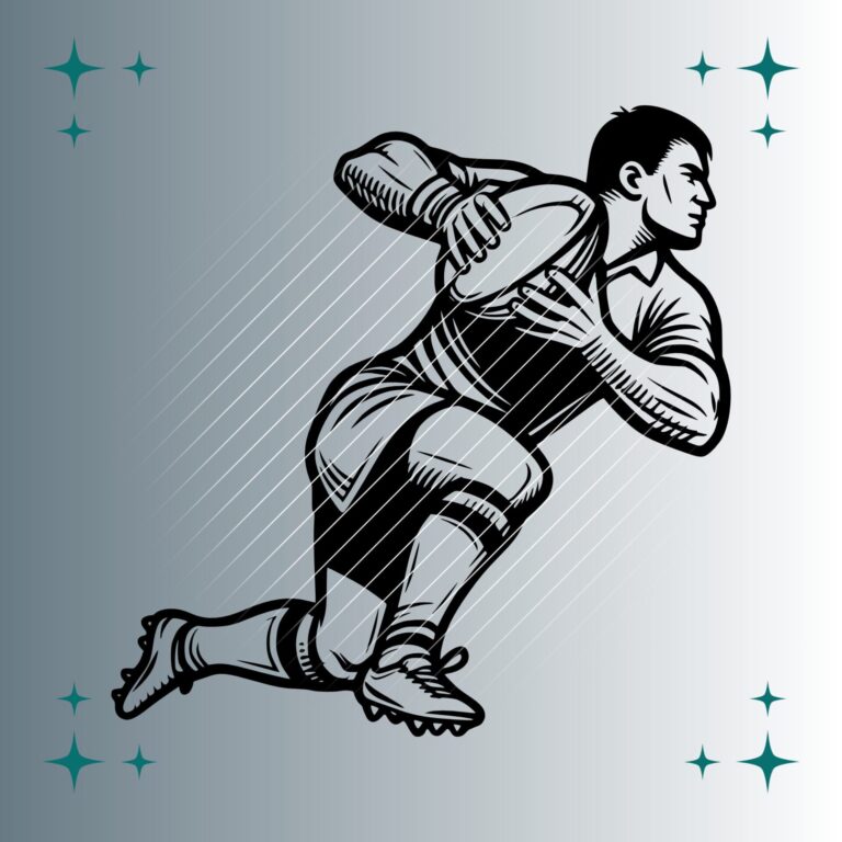 Rugbyspieler | Plotterdatei | SVG & PNG
