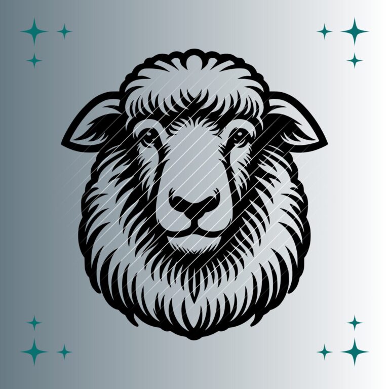 Schaf | Plotterdatei | SVG & PNG