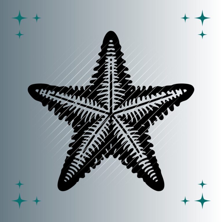 Seestern #3 | Plotterdatei | SVG & PNG