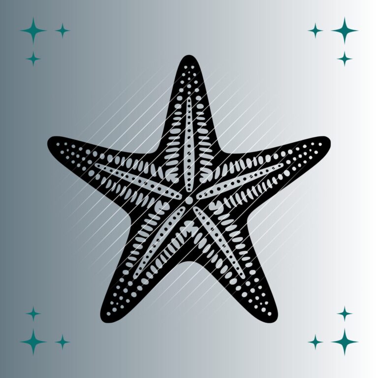 Seestern | Plotterdatei | SVG & PNG