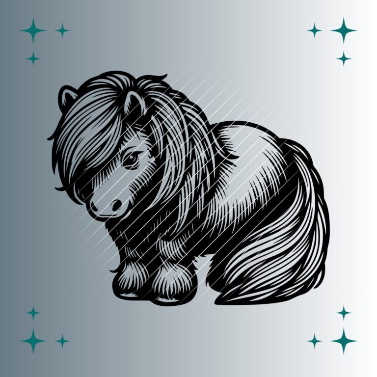 Shetlandpony #2 | Plotterdatei | SVG & PNG