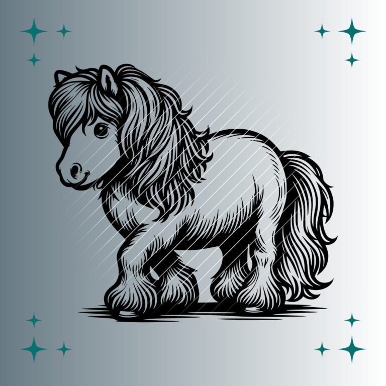 Shetlandpony #4 | Plotterdatei | SVG & PNG