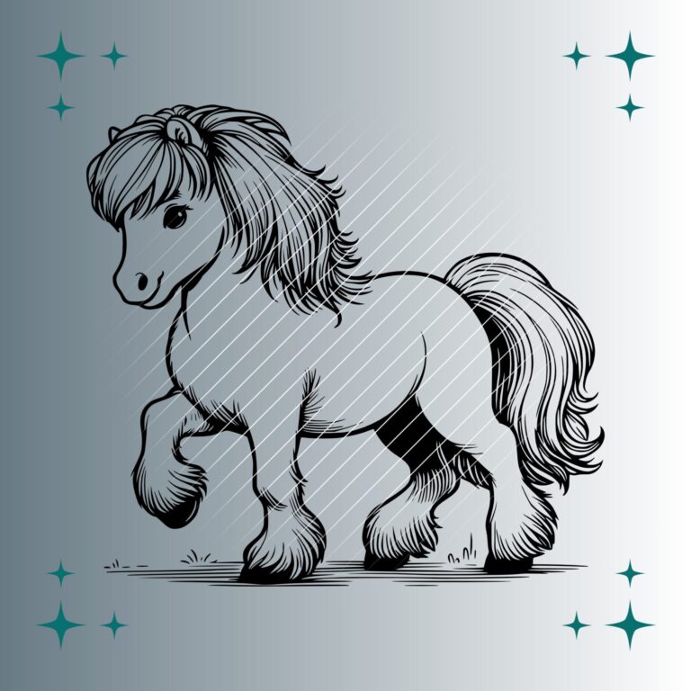 Shetlandpony #6 | Plotterdatei | SVG & PNG