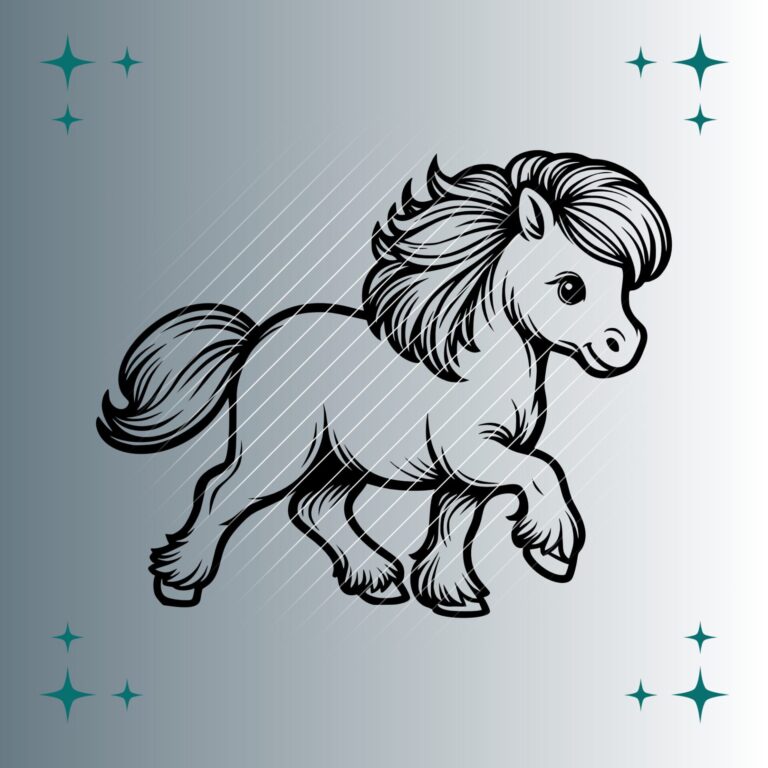 Shetlandpony #7 | Plotterdatei | SVG & PNG