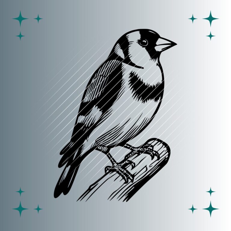 Stieglitz Vogel #2 | Plotterdatei | SVG & PNG