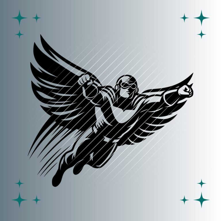 Superheld #2 | Plotterdatei | SVG & PNG