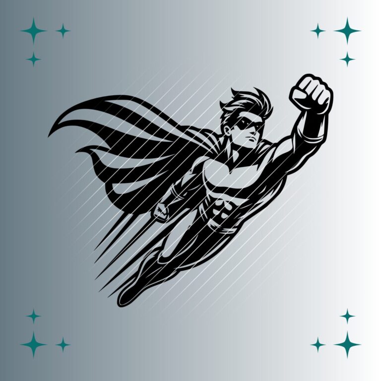 Superheld #3 | Plotterdatei | SVG & PNG